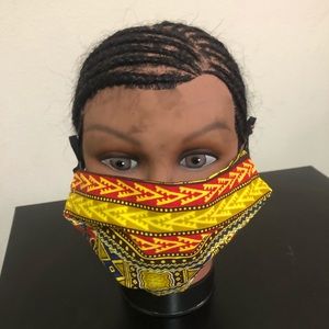 Ankara print facemask